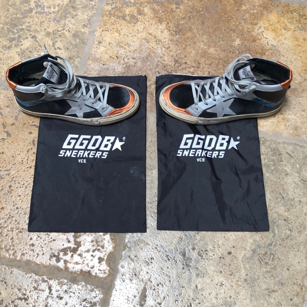 Golden Goose men’s/women’s distressed sneakers.